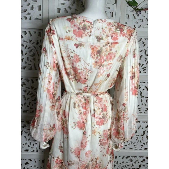 Alex Marie Women’s Michaela Floral Belted Pleated Dress Size 10 - Picture 11 of 15